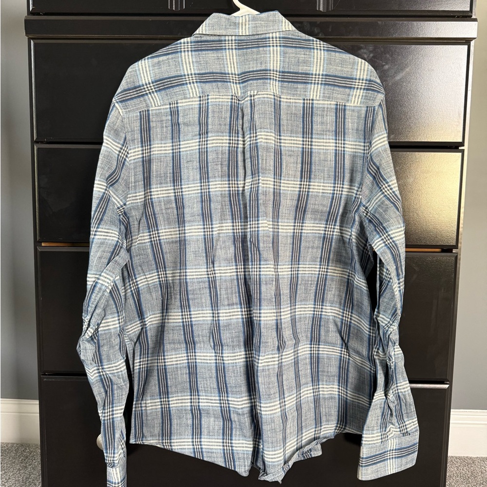 Lucky Brand Men's Long Sleeve Blue Plaid Shirt size XL - Picture 2 of 3